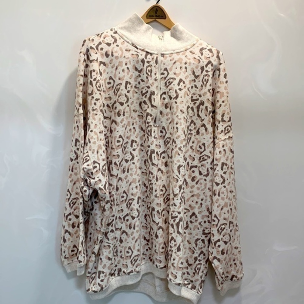 Aerie Goodvibes Oversized Quarter Zip Sweatshirt - Picture 3 of 6